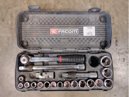 Lot De Clés à Douille Facom CDX – Coffret Cliquet Mécanique D'occasion